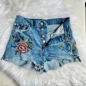 A&F high rise shorts